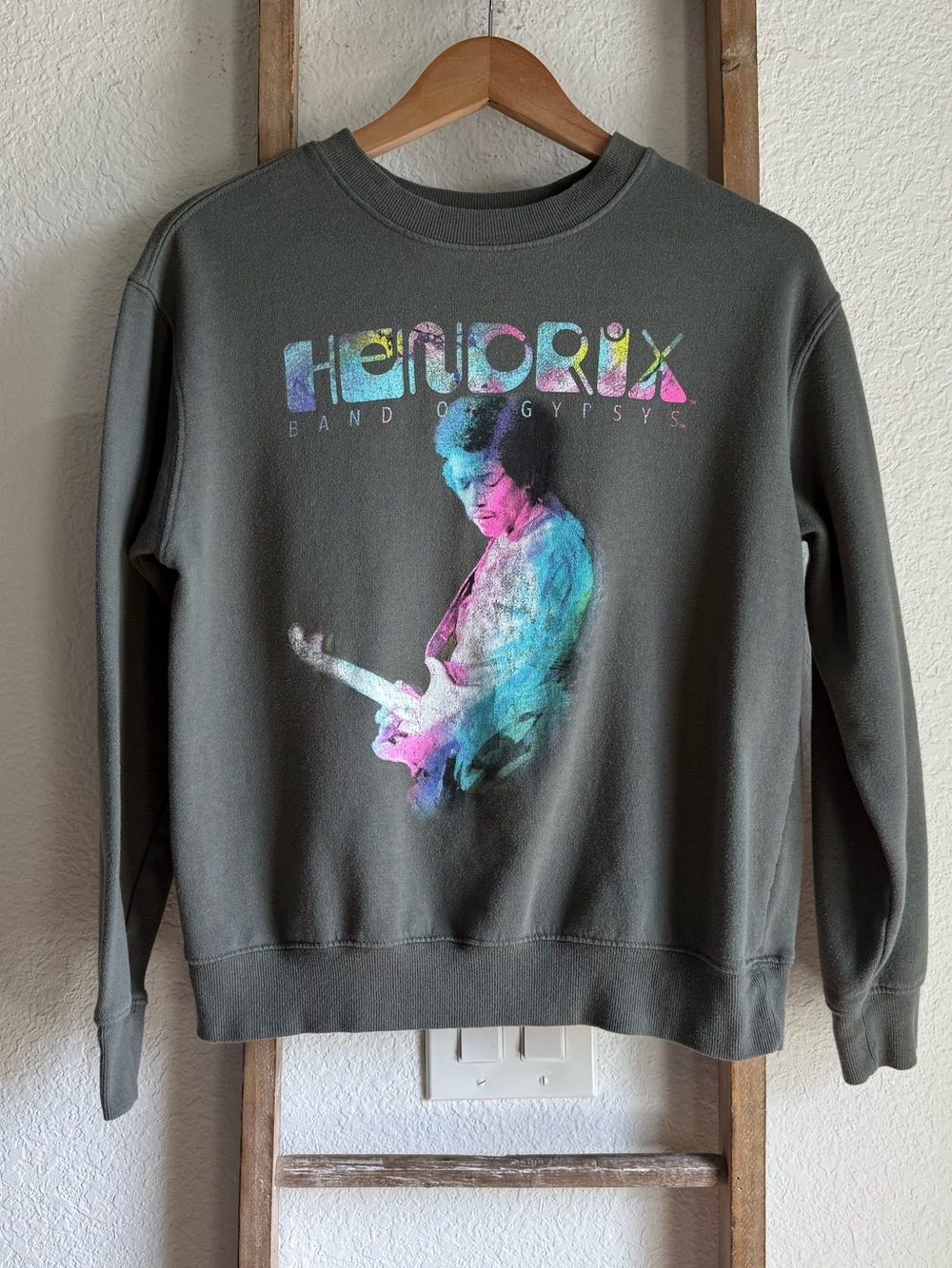 Authentic Hendrix Band of Gypsys 1970 Tour Crewneck Sweatshirt sz: Small